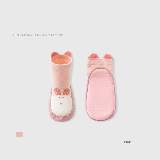 Toddler Walking Socks, Floor Shoe Socks, Cartoon Cute Baby Anti-slip Walking Shoes