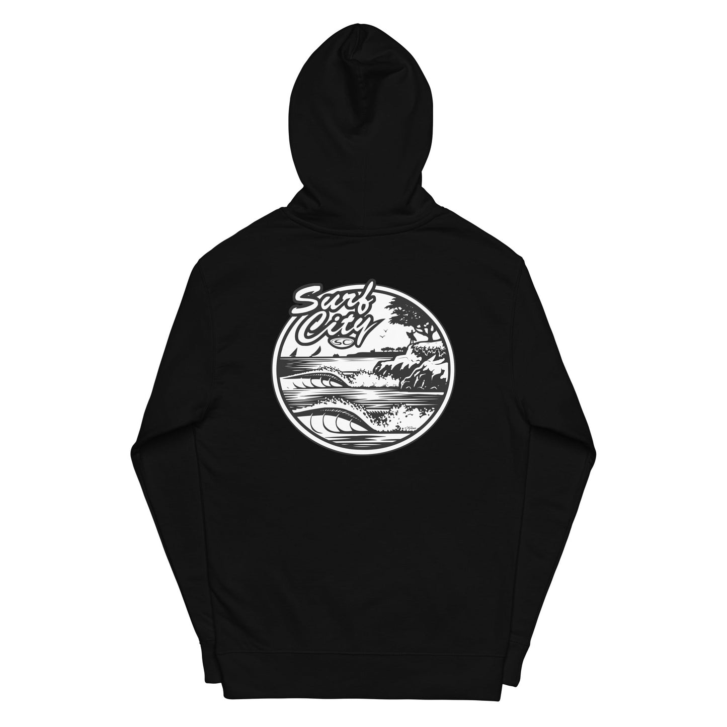 Santa Cruz Surf Shop Surf City Premium Mens Hoodie