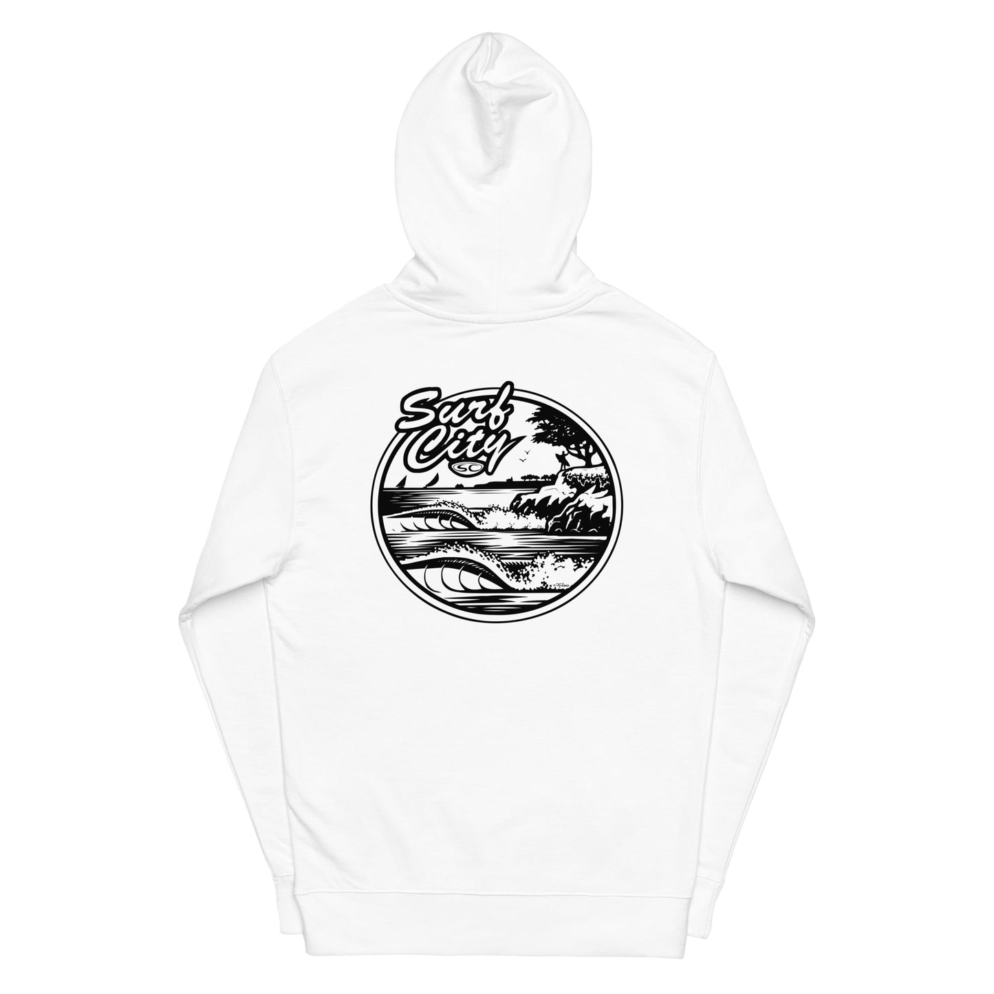 Santa Cruz Surf Shop Surf City Premium Mens Hoodie