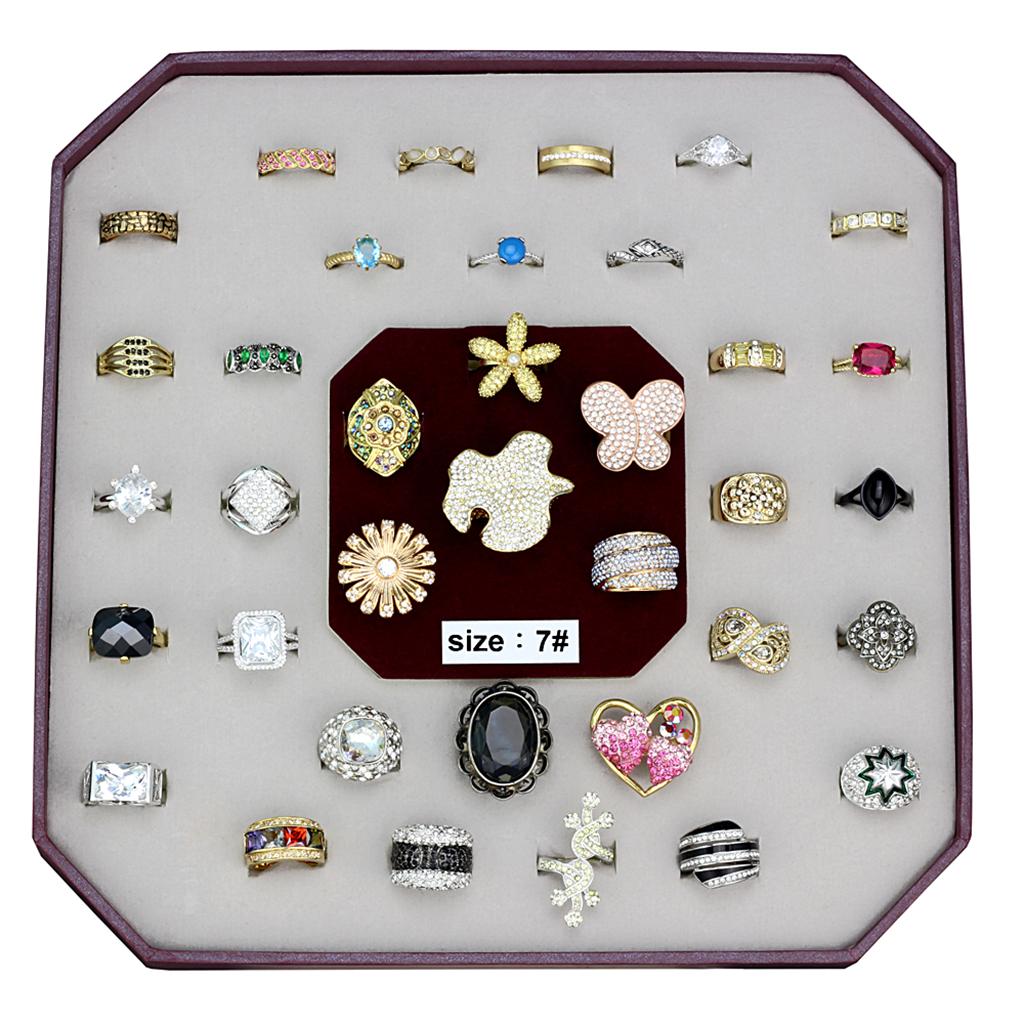 VK-028-SIZE7 - Assorted Brass Ring with Assorted in Assorted