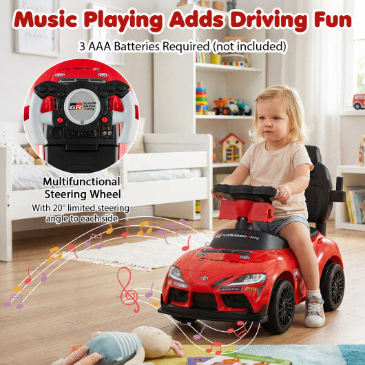 3-in-1 Toyota Licensed Foot-to-Floor Stroller Sliding Walking Toy-Red