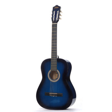 Zebra 39 Inch Classical Guitar Kit With 6 Strings Gig bag Tuner Picks Strap for Beginners Adults Kids Birthday Gift