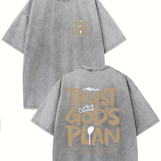 Retro Washed High Quality Cotton Pattern T-shirt