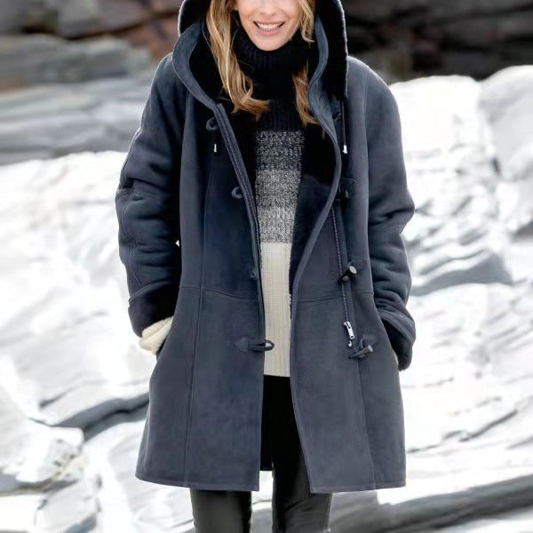 Women's Mid-length Windbreaker Coat Coat Warm Top