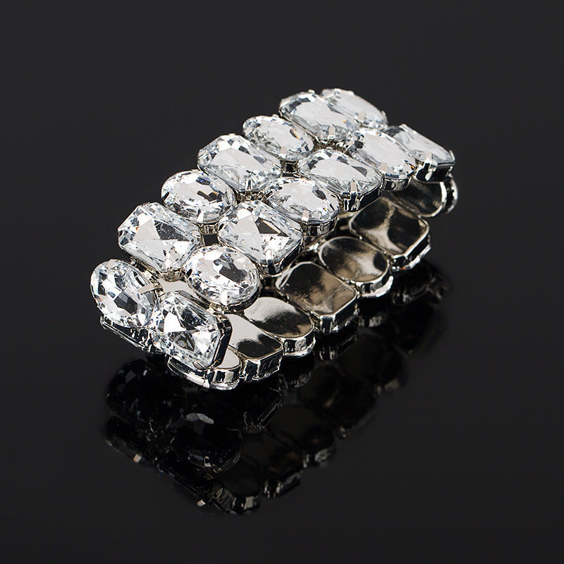 Classic Personality All-match Fashion Bracelet Luxury Big Rhinestone