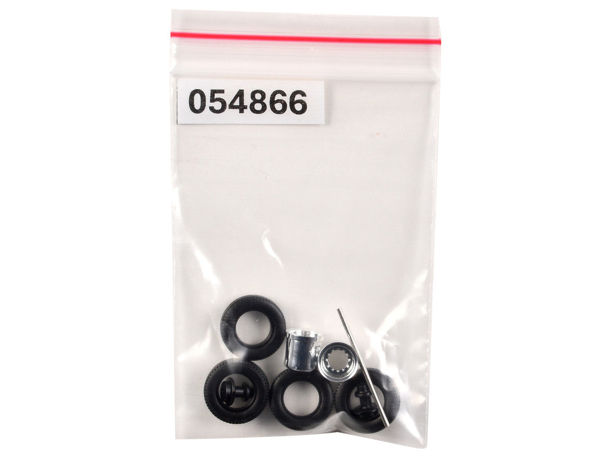 Rear Hypoid Wheelset Chrome 1/87 (HO) Plastic Model by Promotex