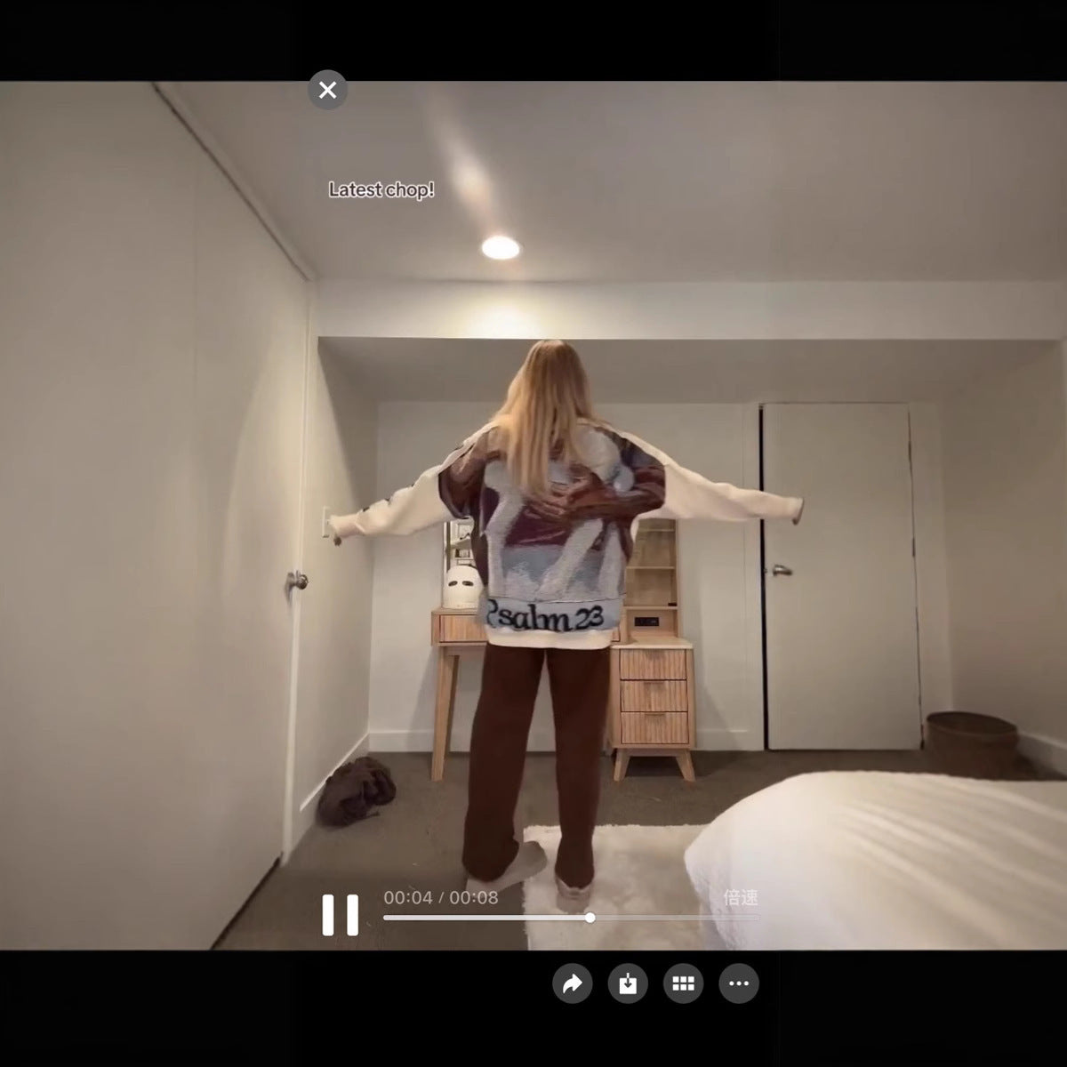 Trendy Round Neck Long Sleeve Digital Printing Suit