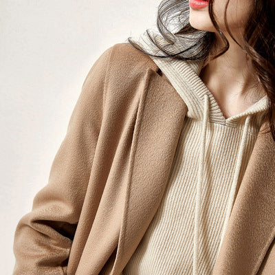 Autumn And Winter Thickening Knitted Hat Loose Sweater