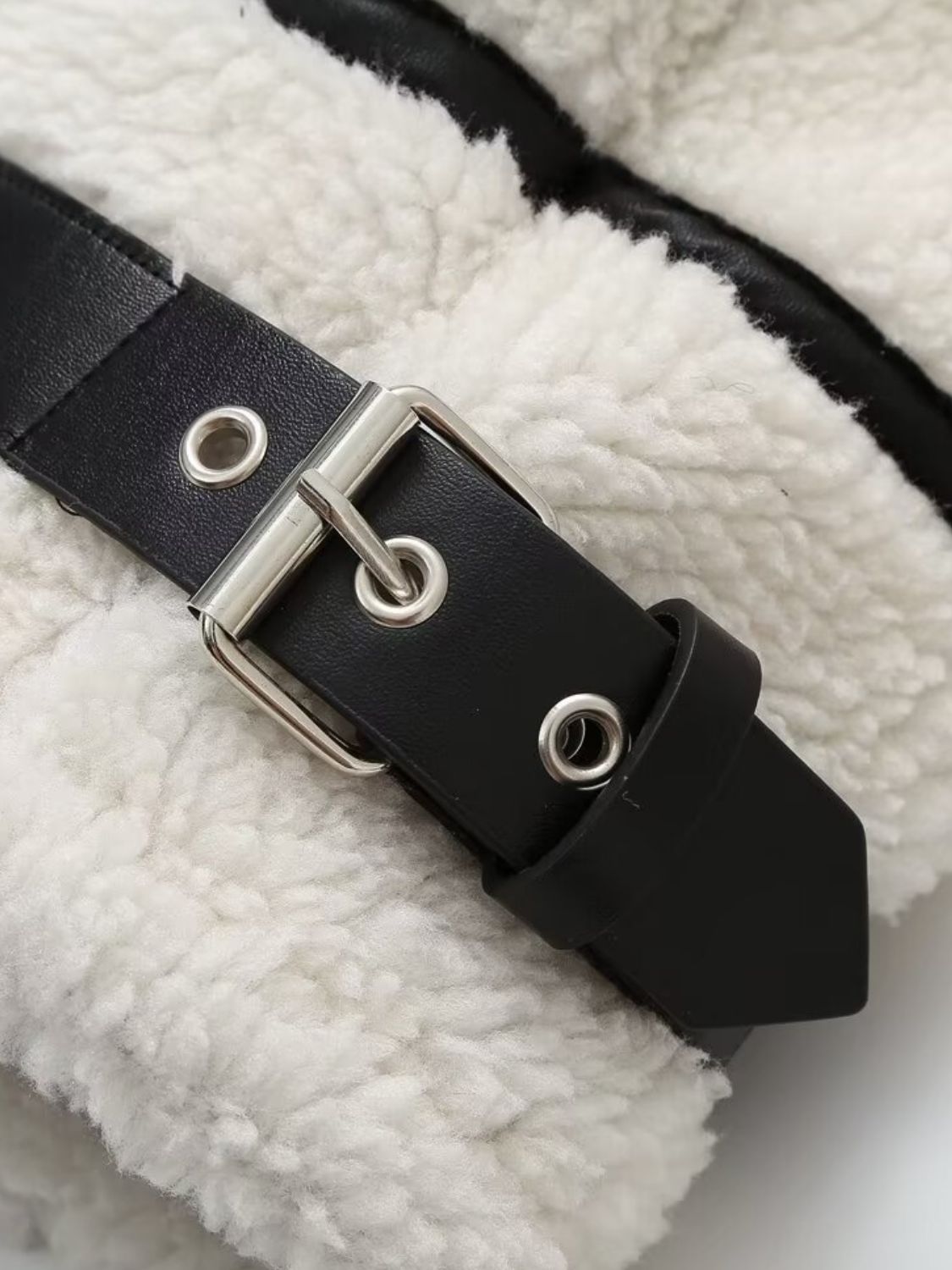 Women Zip Up Long Sleeve Sherpa Jacket