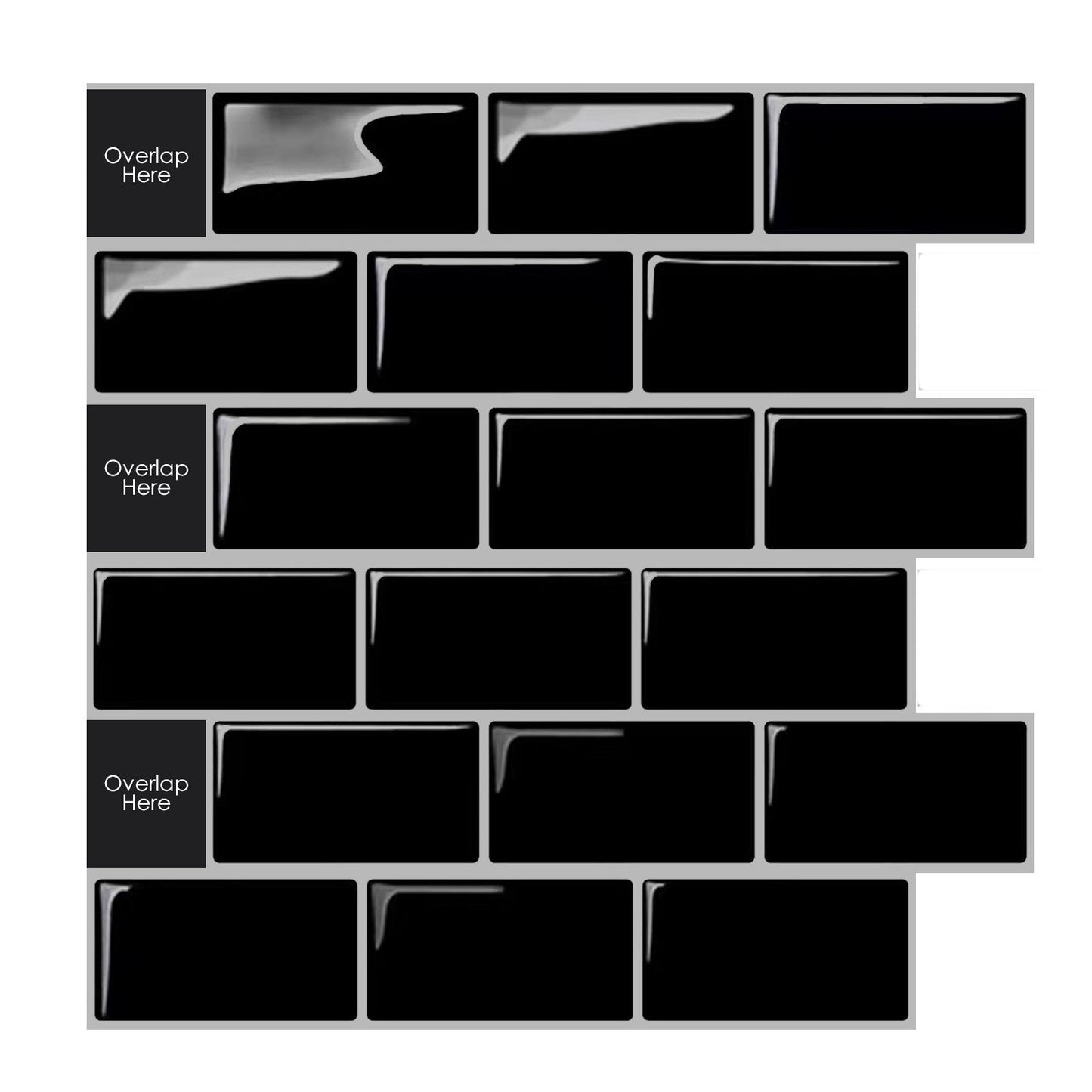 3D Self-adhesive Crystal Epoxy Wall Stickers For Kitchen Decor