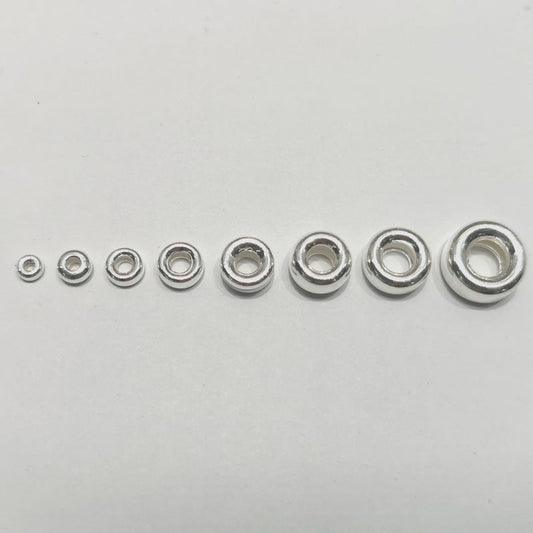 925 Sterling Silver Counter Spacer Beads Argent Pur Water Bubble Beads