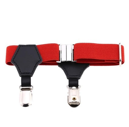 Popular high-end sexy tide men and women gentleman white-collar dress double head duckbill buckle hoist buckle garter socks