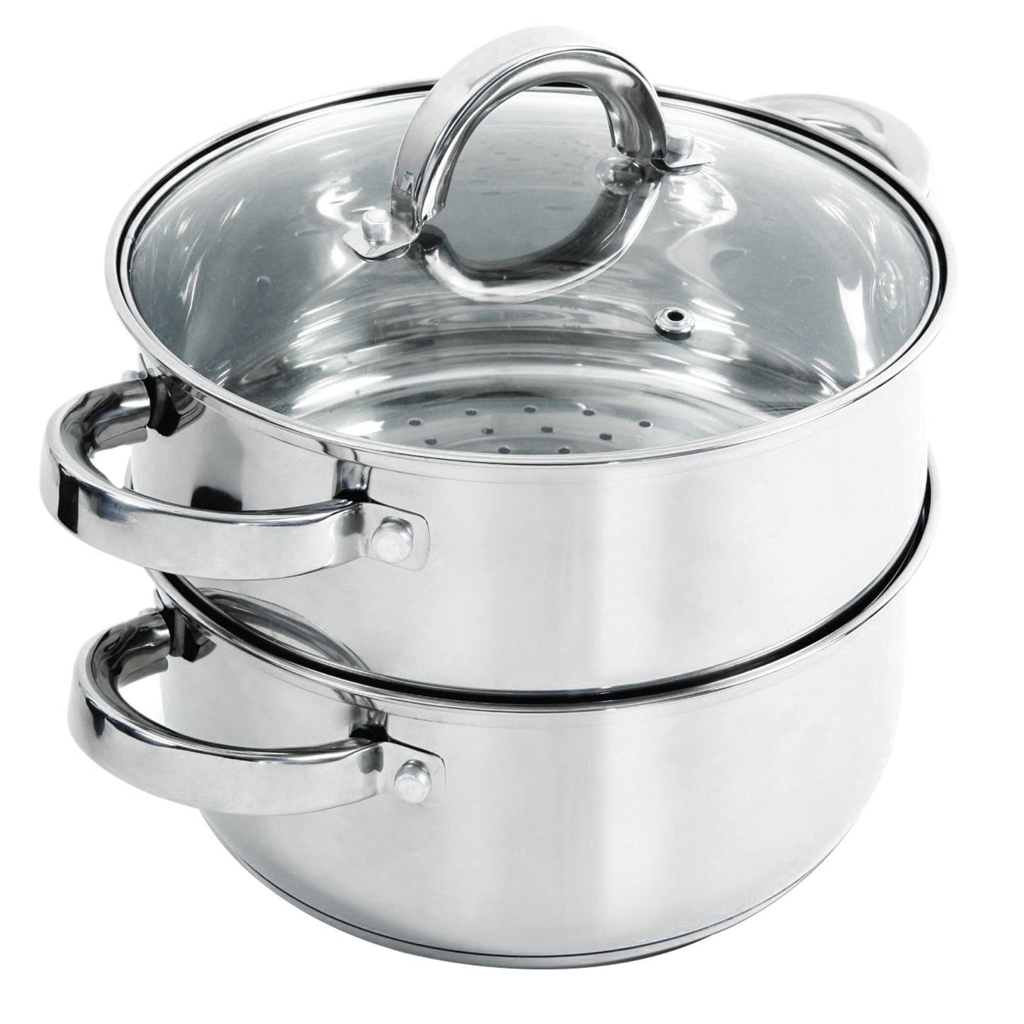 Oster Hali 3-Piece Stainless Steel Steamer Set With Lid