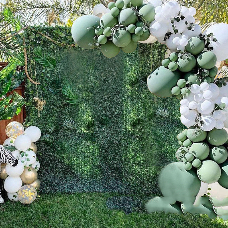 Vintage Avocado Green Party Supplies Latex Balloon Set