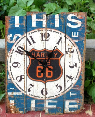 European retro wall clock living room quartz mute bedroom pastoral creative clock quality fashion wall clock