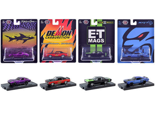 "Auto-Drivers" Set of 4 pieces in Blister Packs Release 128 Limited Edition to 9600 pieces Worldwide 1/64 Diecast Model Cars by M2 Machines