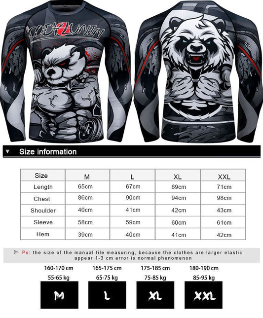 Men's Boxing  Fitness Compression Sportswear