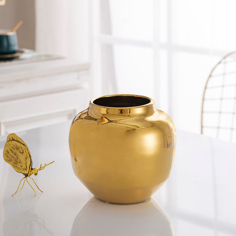 TV cabinet wine cabinet vase silver flower flower arrangement