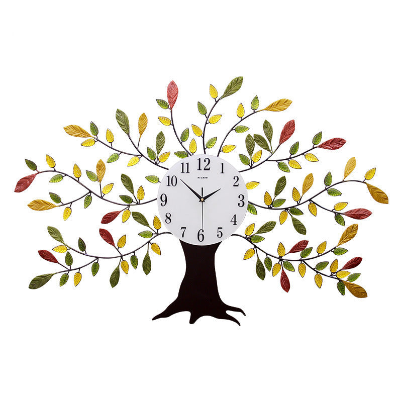 Living Room Modern Simple Fashion Creative Fortune Tree Quartz Clock Wall Clock