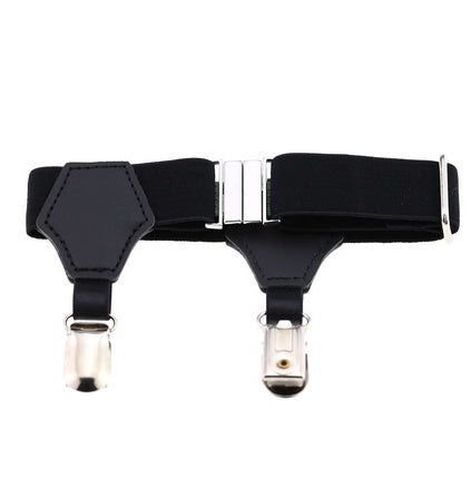 Popular high-end sexy tide men and women gentleman white-collar dress double head duckbill buckle hoist buckle garter socks