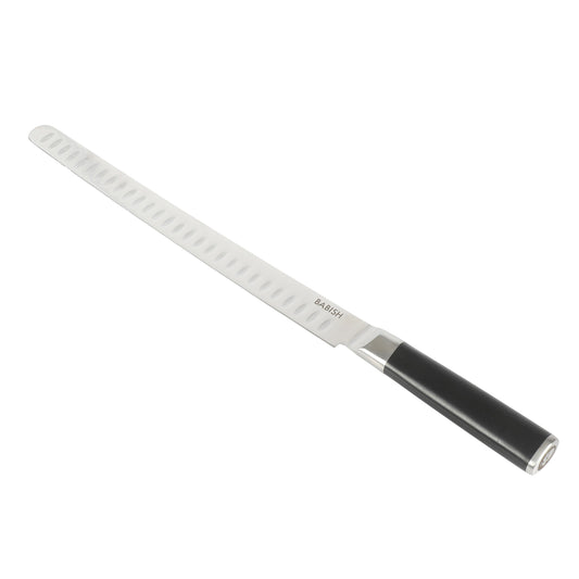 Babish 12 Inch High-Carbon Stainless Steel Full Tang Super Slicer in Black