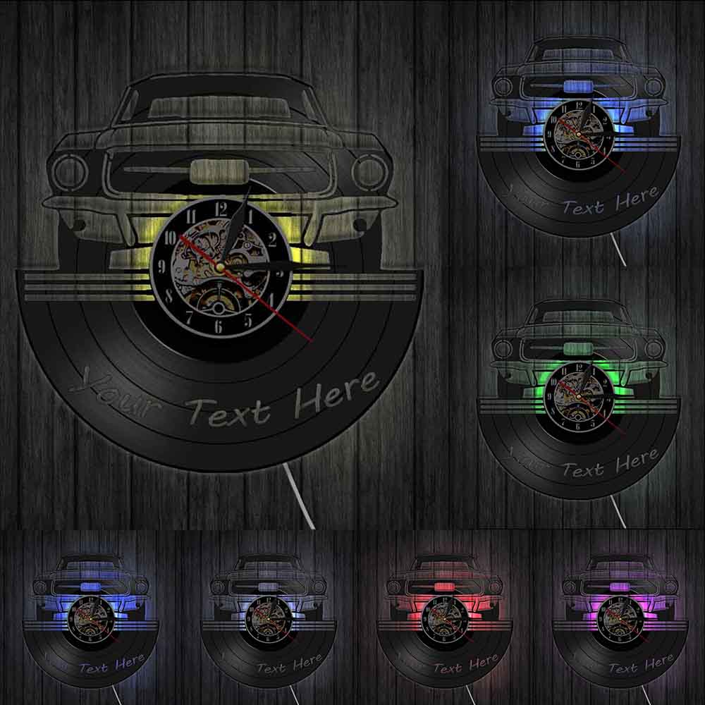 Car Fashion Vinyl Record Creative Wall Clock