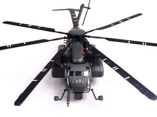Sikorsky MH-53E Sea Dragon Helicopter "United States Navy Blackhawks Tail Number 17" Dark Gray 1/72 Diecast Model by Panzerkampf