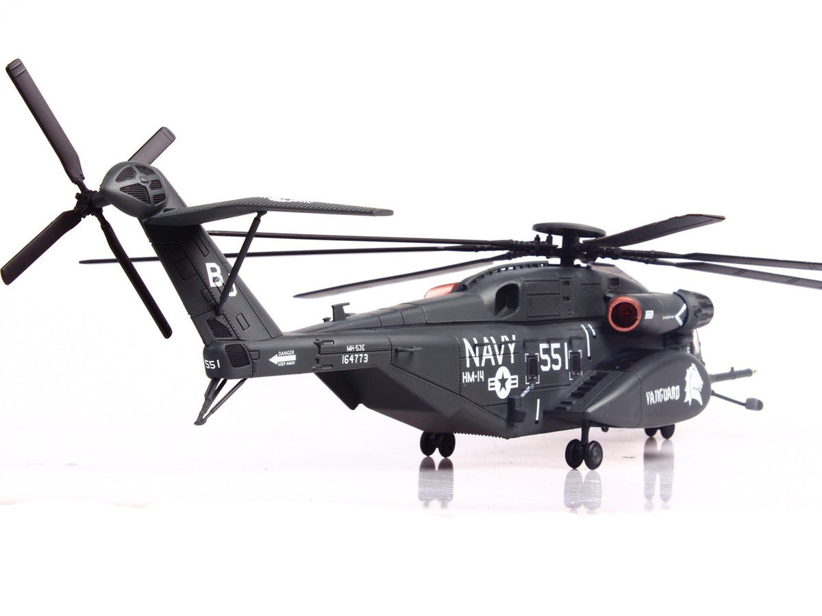 Sikorsky MH-53E Sea Dragon Helicopter "United States Navy Vanguard Tail Number 551" Dark Gray 1/72 Diecast Model by Panzerkampf