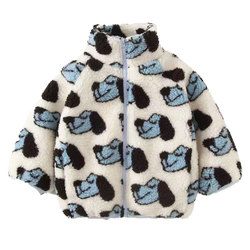 Girl Thickened Fleece Jacket For Kids