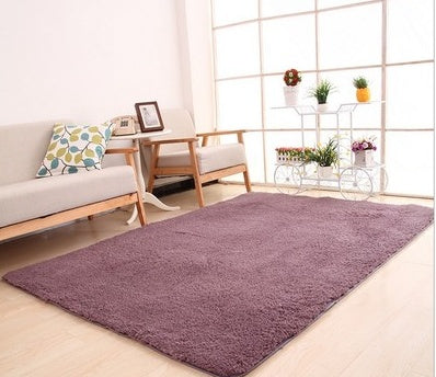 Fluffy White Area Rug