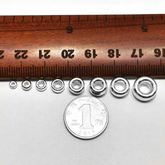 925 Sterling Silver Counter Spacer Beads Argent Pur Water Bubble Beads