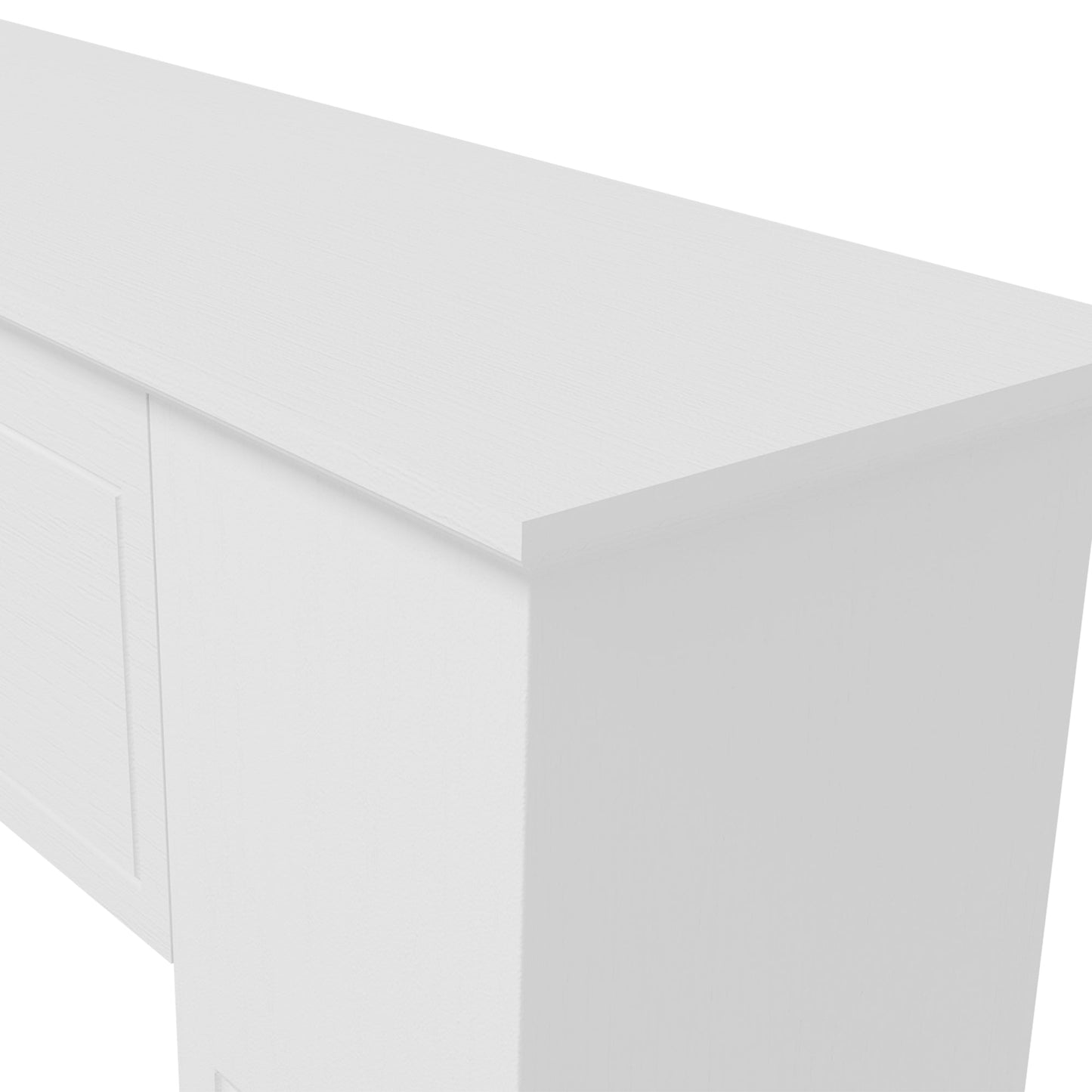 Freestanding Fireplace Surround, Modern Fireplace Mantel with Leg for Electric Fireplaces, 44.7" W x 40" H, White