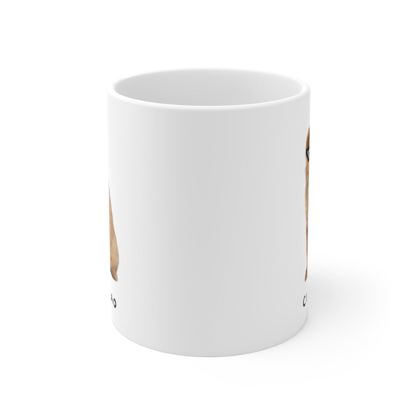 Chow Chow in Pixel Sunglasses Mug