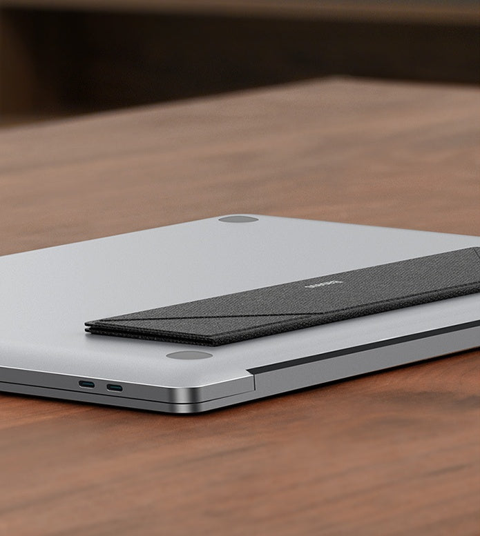 Portable notebook stand with 16 ° viscose