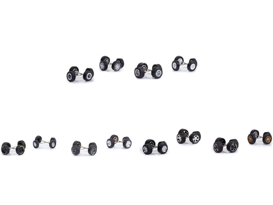 "Wheel & Tire Packs" Set of 3 Multipacks Series 6 1/64 Scale Models by Greenlight