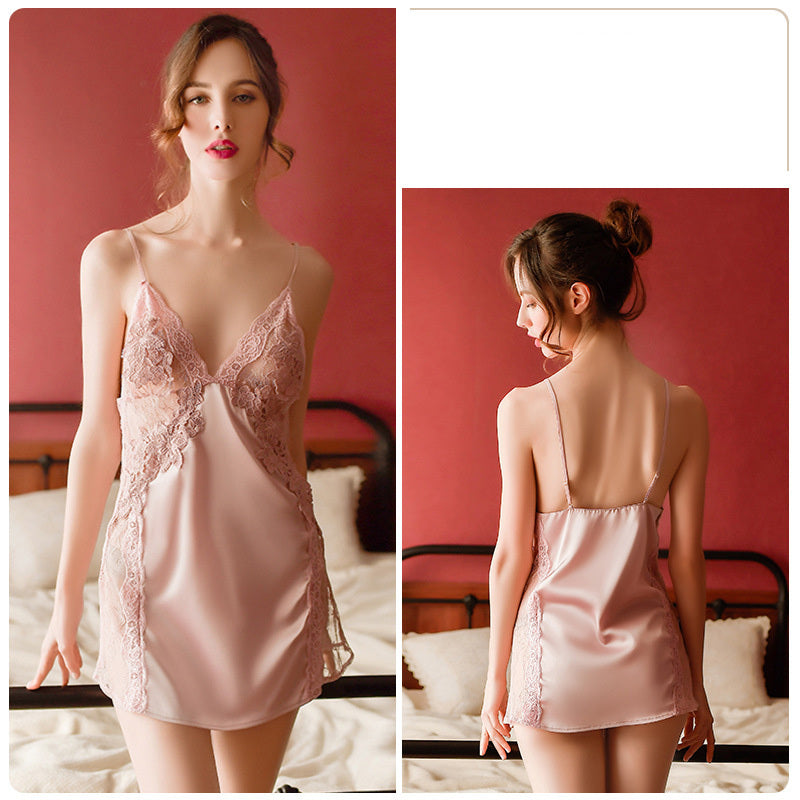 Sexy Temptation Sexy Suspender Lace Nightdress