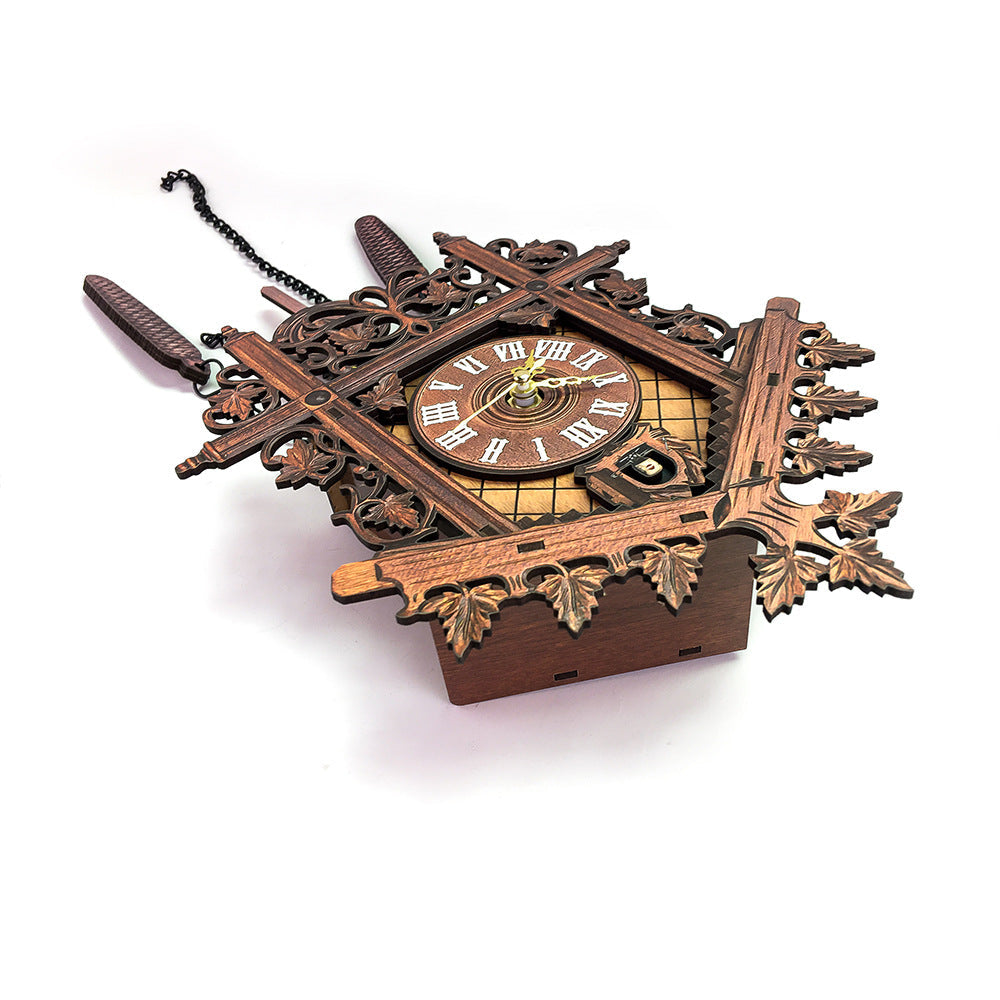 Vintage Wooden Hanging Cuckoo Wall Clock For Living Room Home Restaurant Bedroom Drop Ship