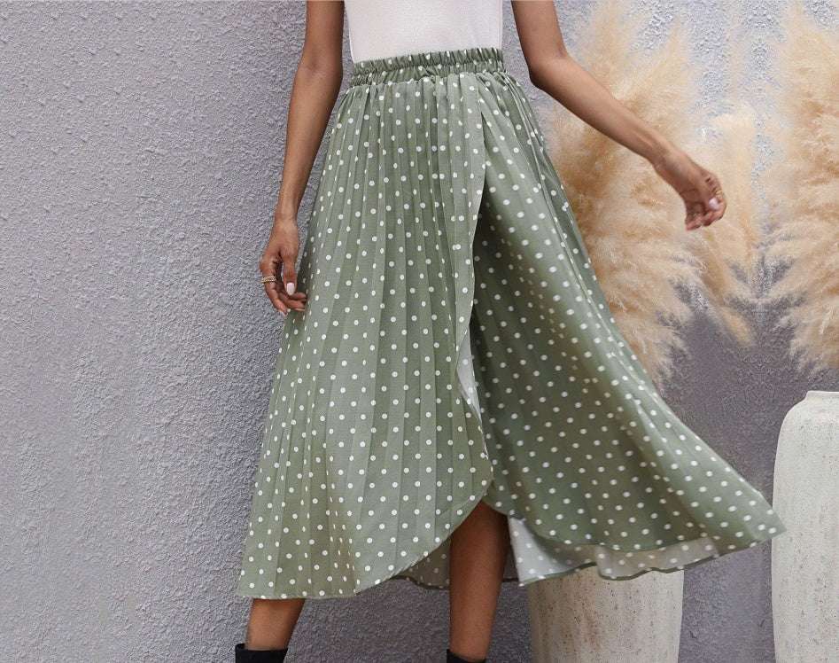 Spring Summer Chiffon Long Skirt Women