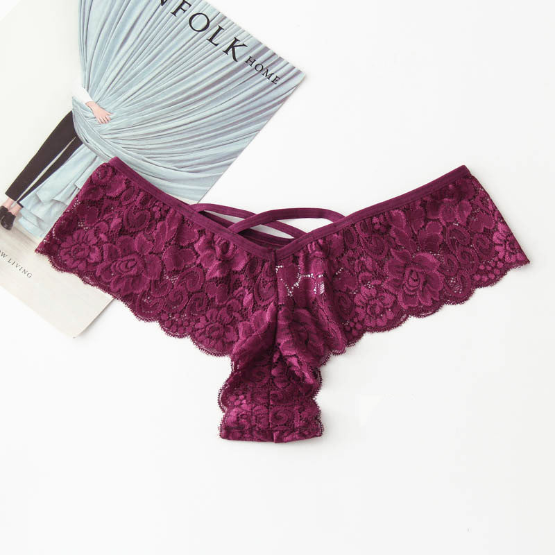 Women's Thong Sexy Low Waist Sexy Lace