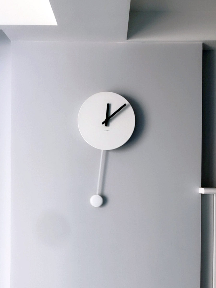 Nordic White Minimalist Clock Wall Clock Living Room Minimalist Creative Net Red Trend Wall Clock