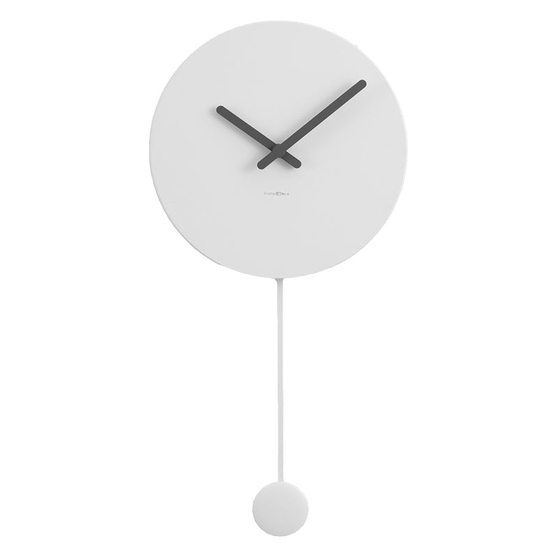 Nordic White Minimalist Clock Wall Clock Living Room Minimalist Creative Net Red Trend Wall Clock