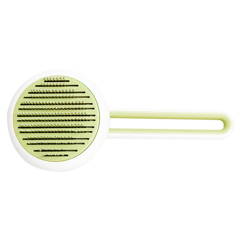 Pet Dog Cat Brush Grooming Tool Automatic Massage Comb Round Hair Brush For Cat Dog Pet Supplies