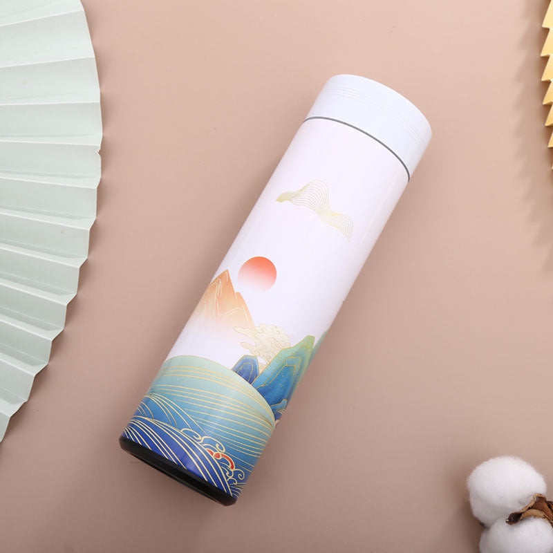Intelligent Temperature Display Thermos Mug Jiangnan Chinese Style Mug