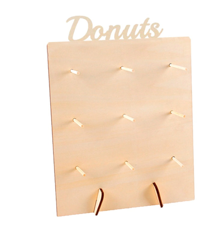 Wooden Donut Holder Wedding Supplies Decoration Birthday Party