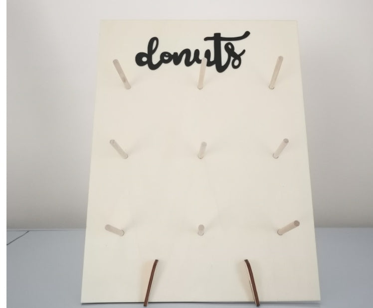 Wooden Donut Holder Wedding Supplies Decoration Birthday Party