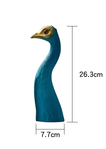 Creative peacock vase