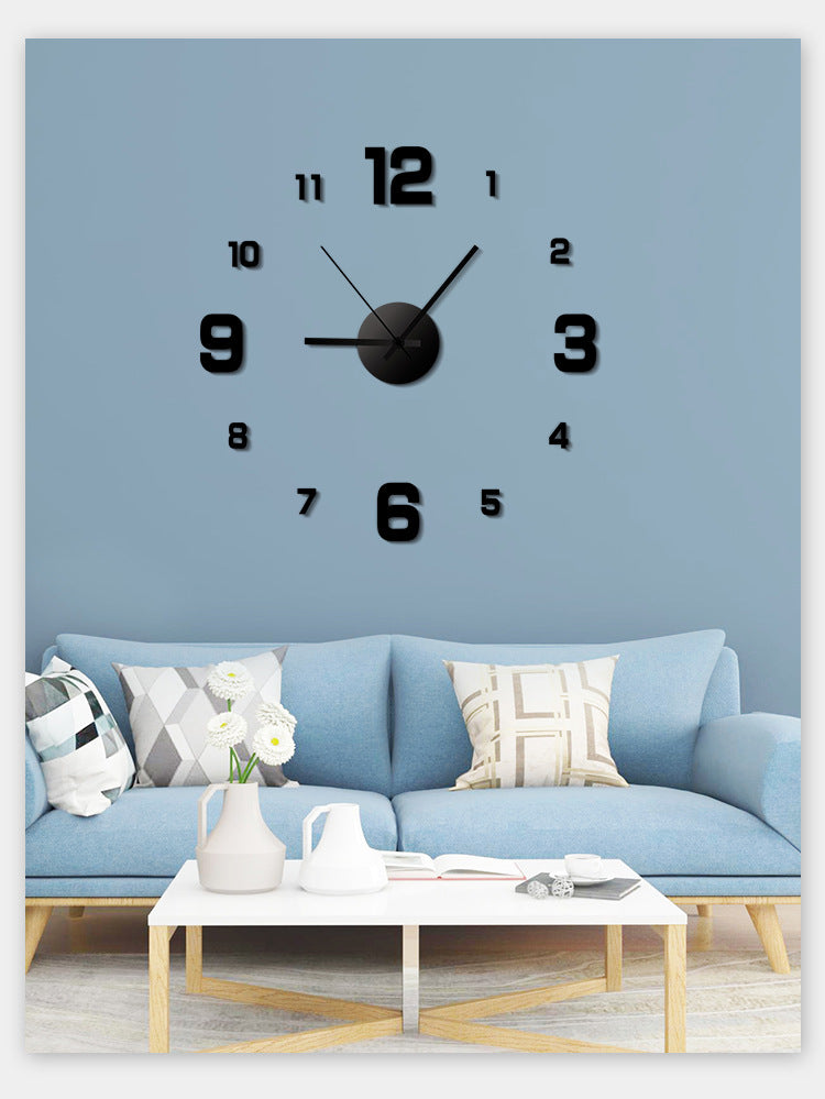 Luminous Creative Simple Wall Hanging Punch-free Clock