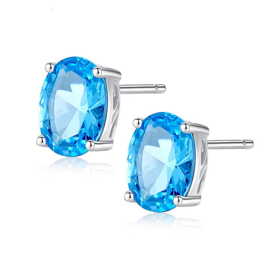 Women's S925 Sterling Silver Stud Earrings