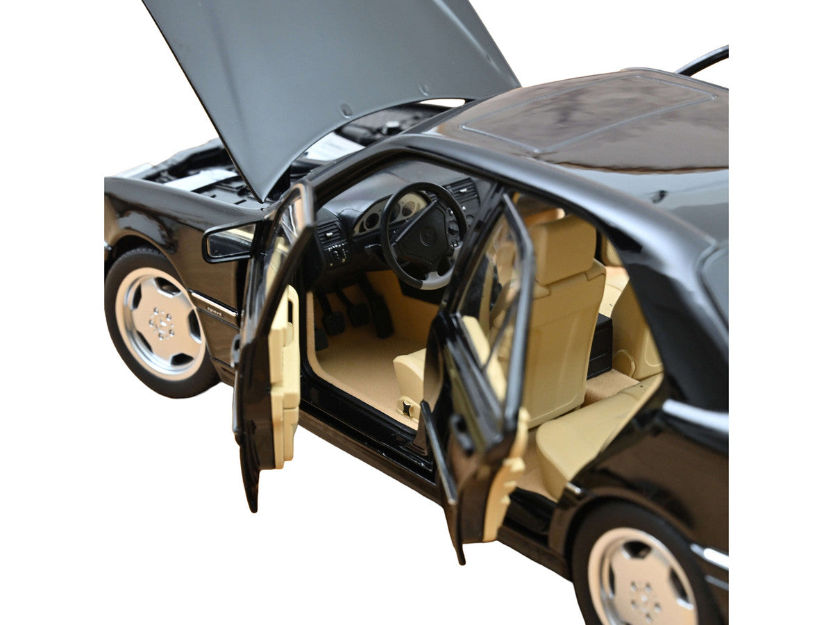 1993 Mercedes-Benz C36 AMG Black Metallic 1/18 Diecast Model Car by Norev