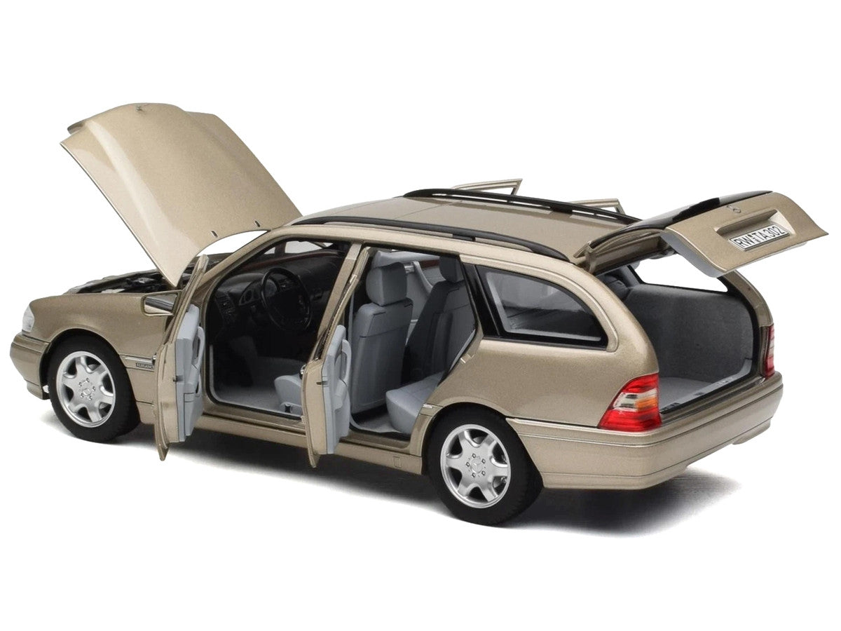 1997 Mercedes-Benz C-Class T-Model Smoke Silver Metallic 1/18 Diecast Model Car by Norev